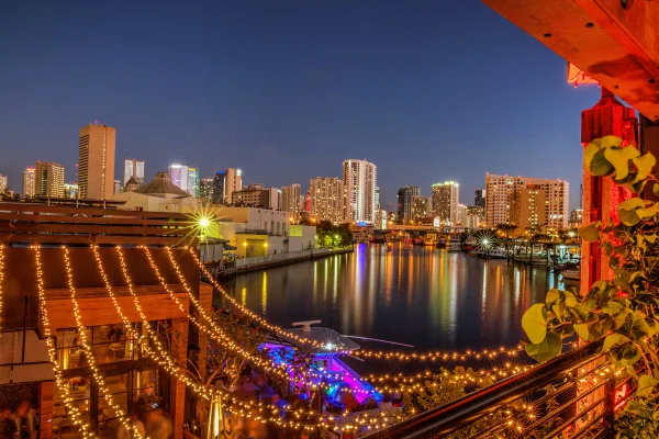 Boat to Miami Spice Restaurant